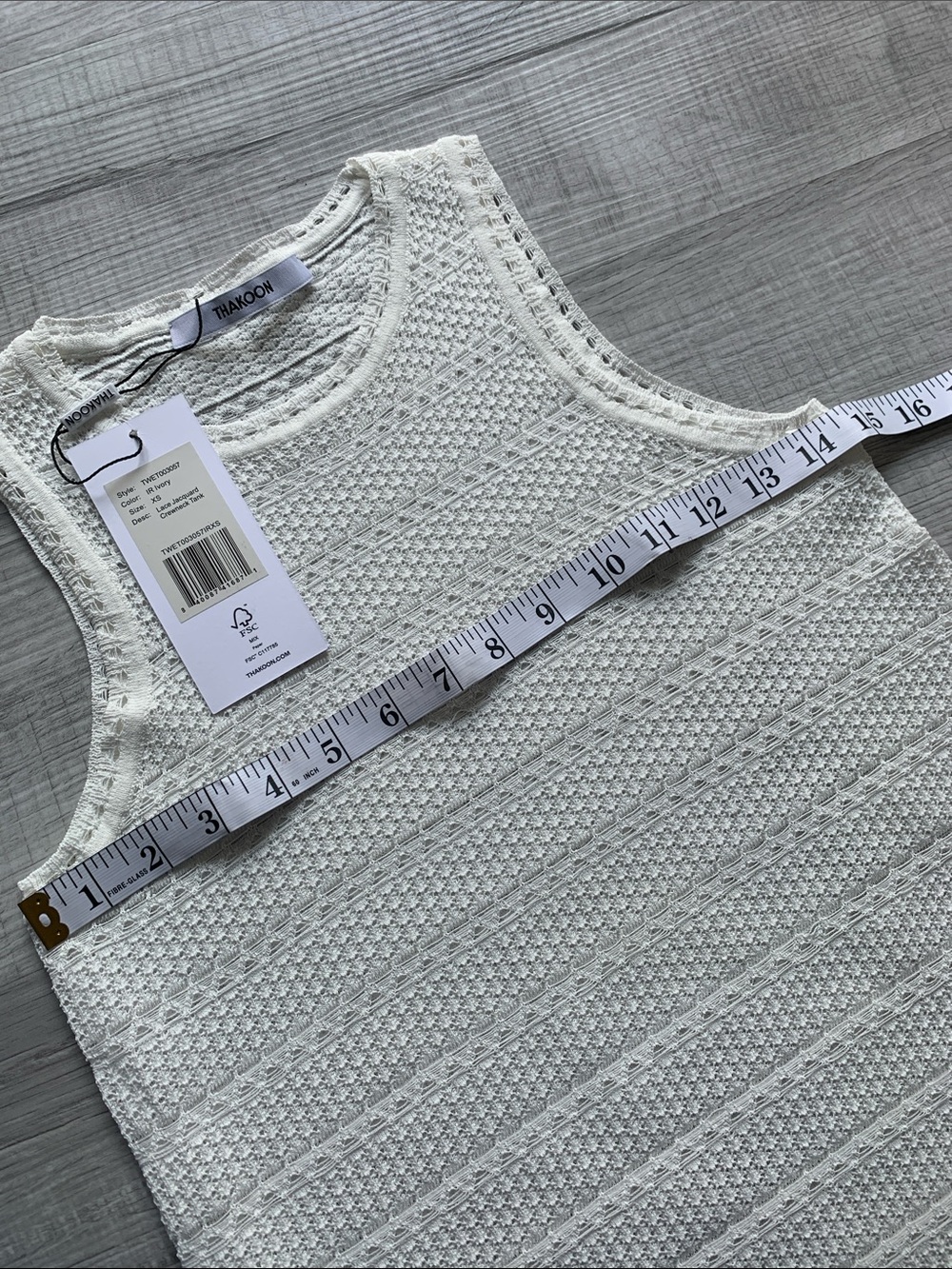 Thakoon IR Ivory Tank, Size XS. - Picture 8 of 10